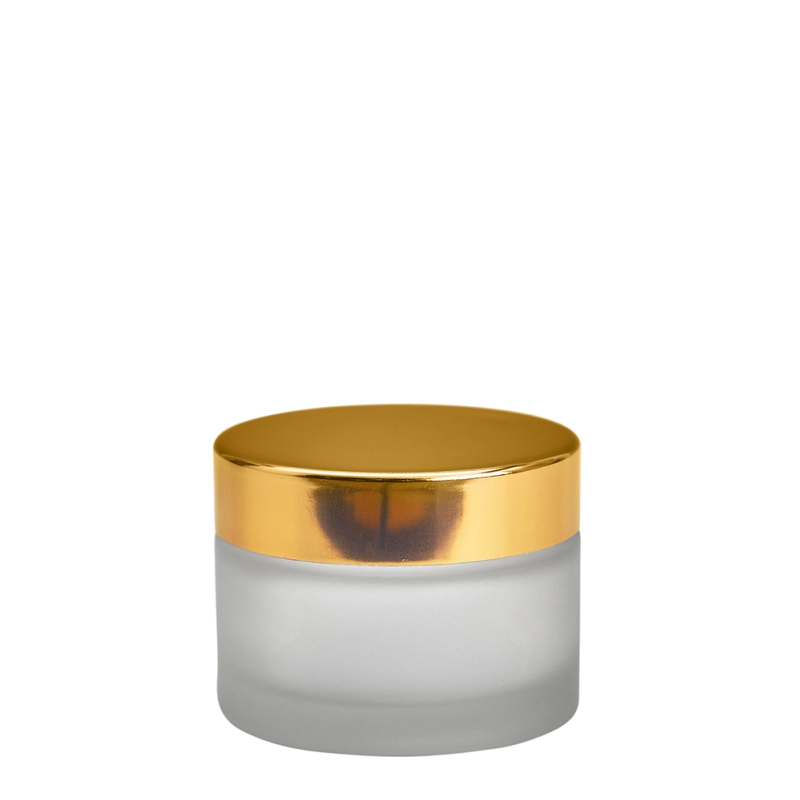 50g Frosted Cos Pot & 58mm Gold Wad Cap