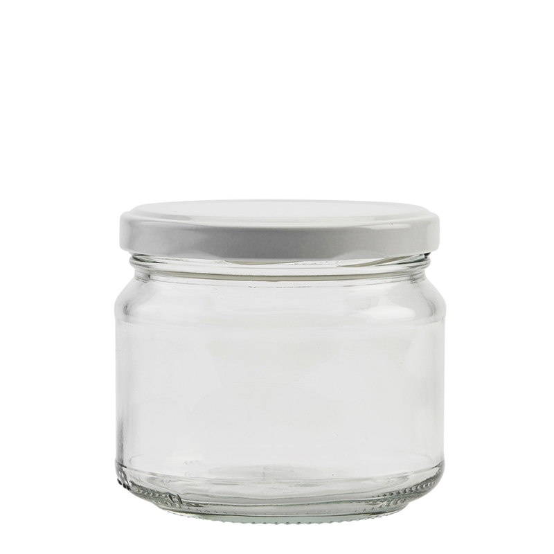 300ml Multipurpose Jar & 82mm White Twist