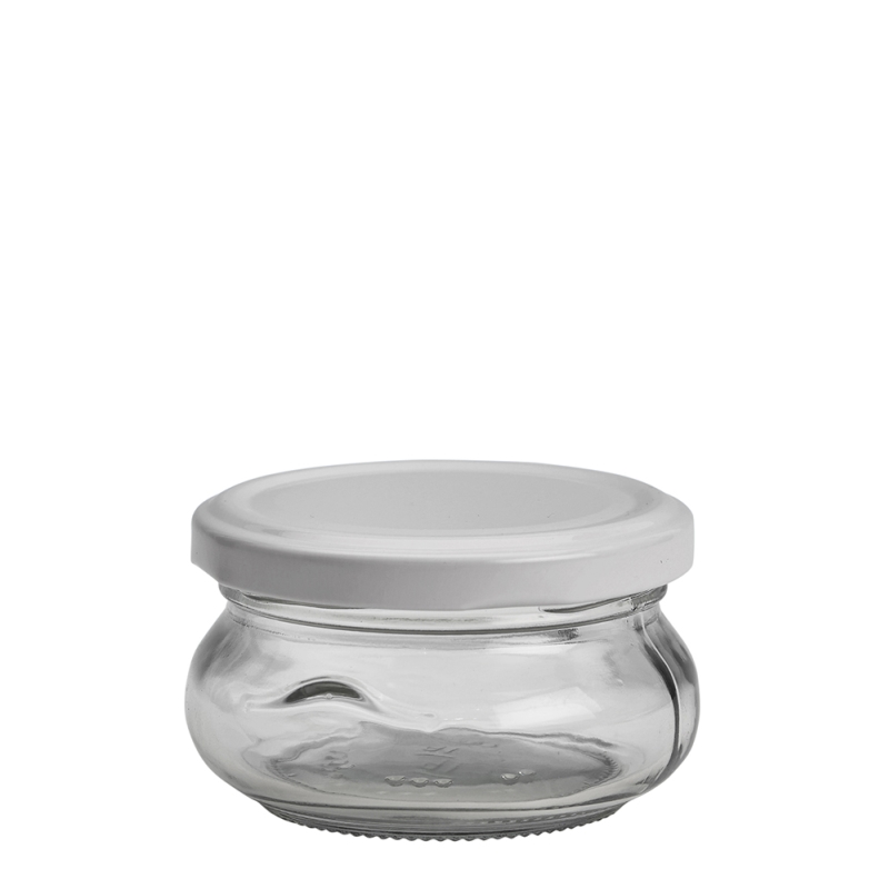 120ml Porzione Jar & 70mm White Twist