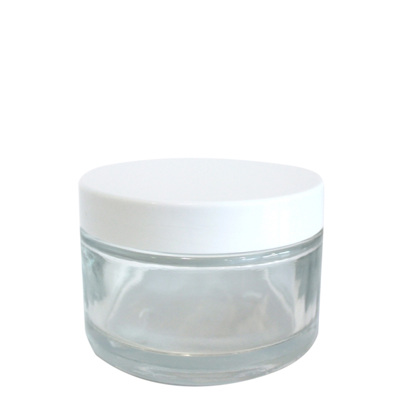 200g Clear Cos Pot & 82mm White Wad Cap