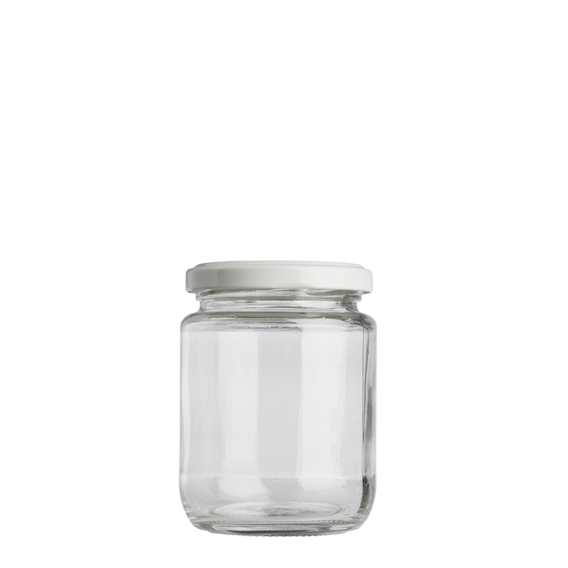 250ml Food Twist Jar & 63mm White Twist