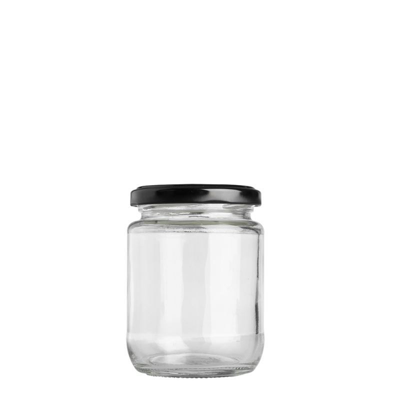 250ml Food Twist Jar & 63mm Black Twist