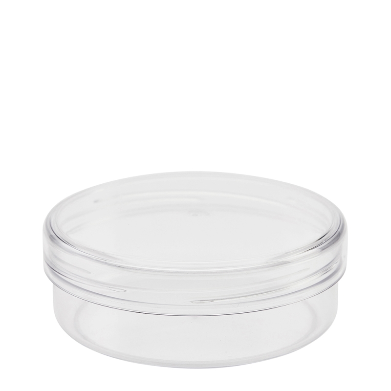 125g Clear Plastic Cos Pot & Clear Lid Arthur Holmes