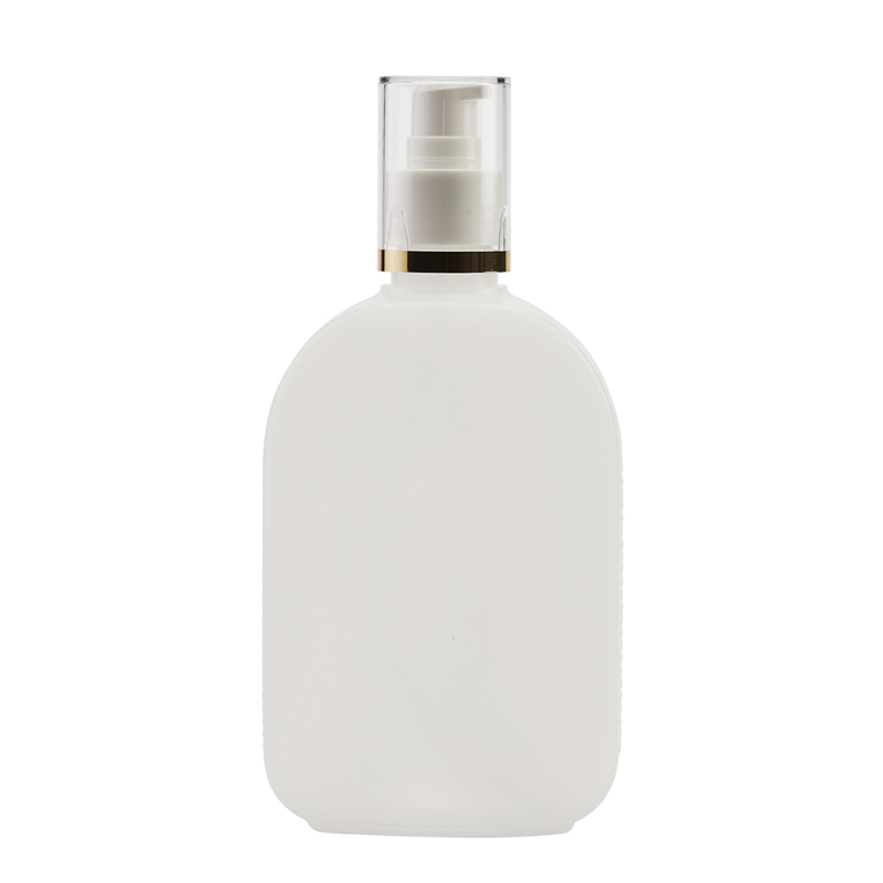 250ml Natural Flask & 24mm White/Gold Band Cos Lotion