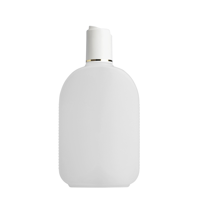 250ml Natural Flask & 24mm White/Gold Band Disc Cap