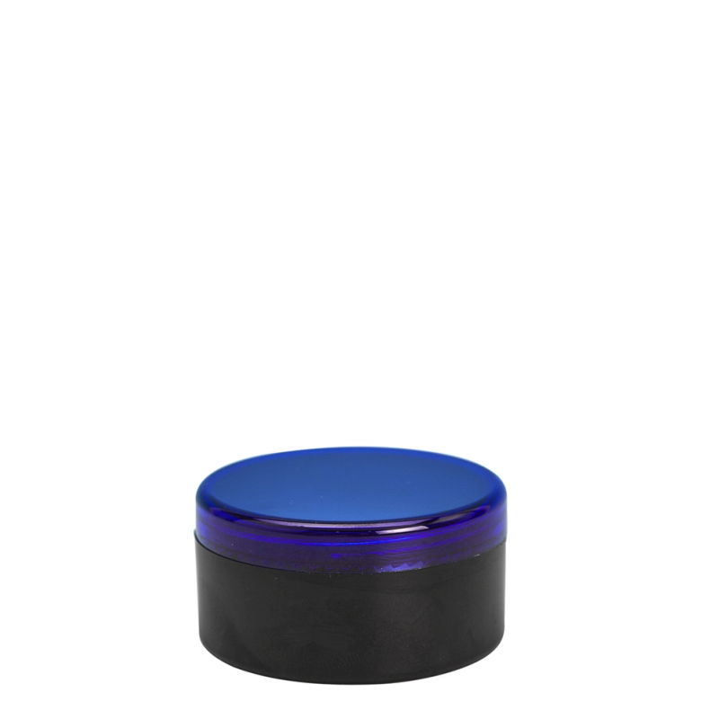 30g Black Plastic Cos Pot & Blue Lid