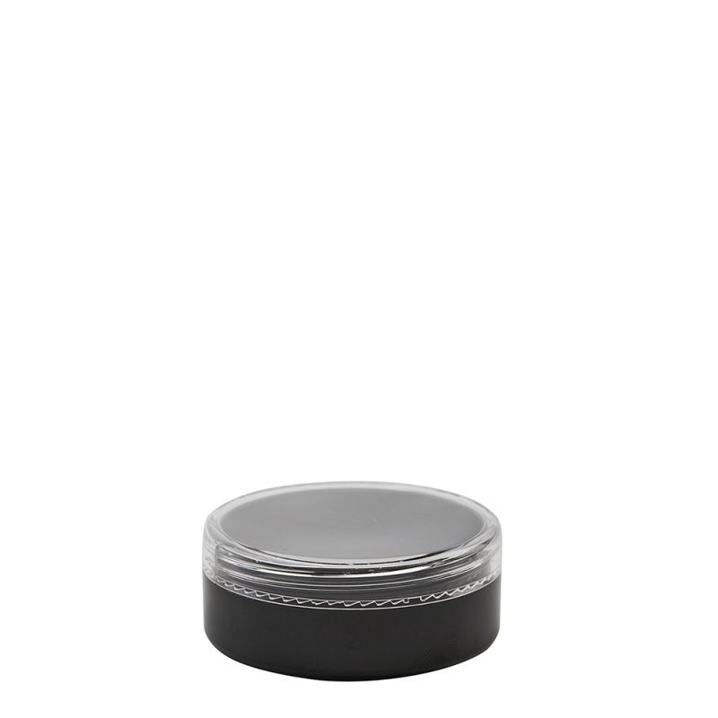 20g Black Plastic Cos Pot & Clear Lid