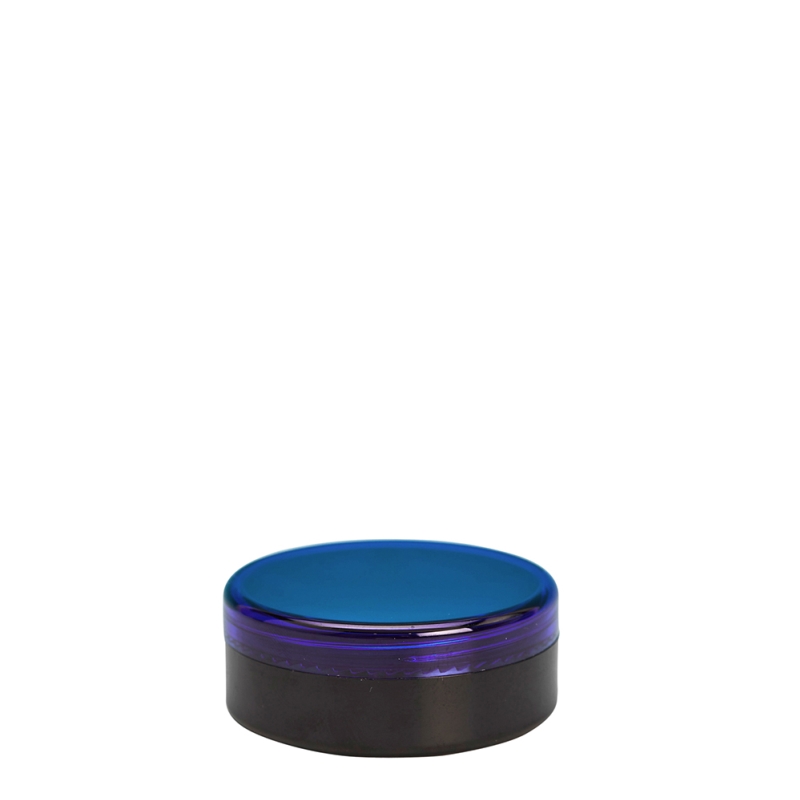 20g Black Plastic Cos Pot & Blue Lid