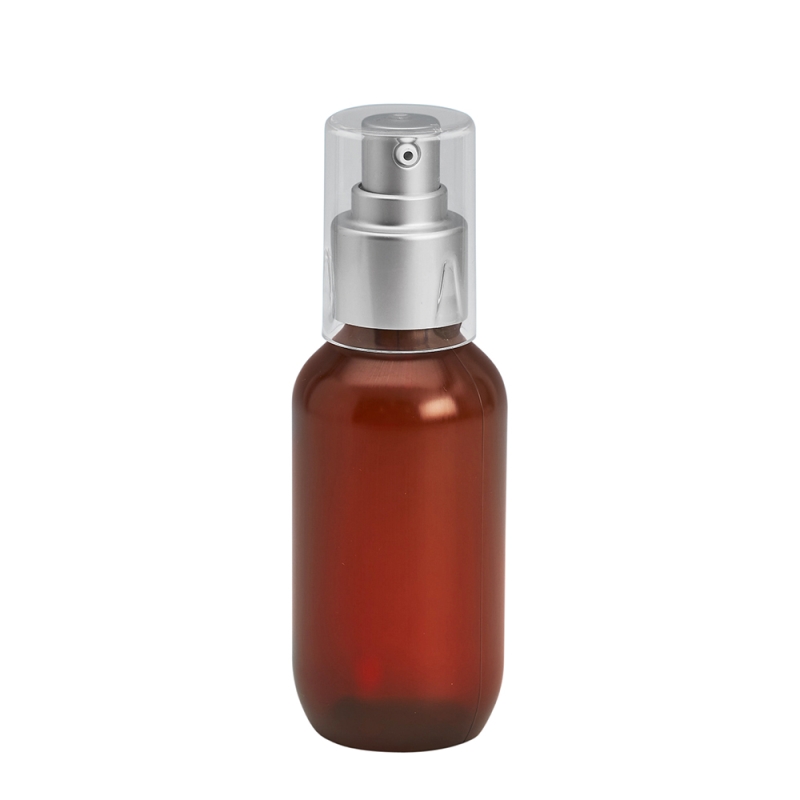 100ml Amber Prem PETG Btl & 24mm Brush-Alum Cos Lotion