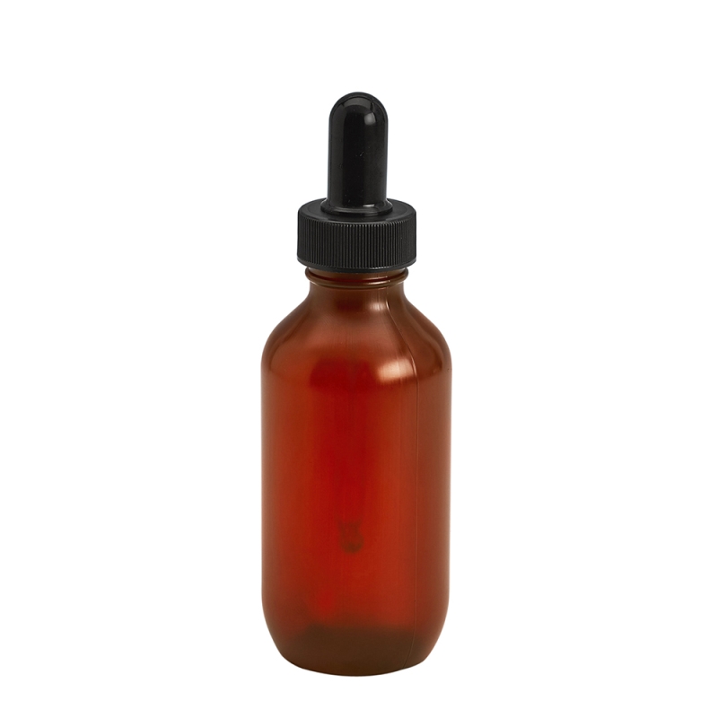 100ml Amber Prem PETG Btl & 24mm Black Dropper