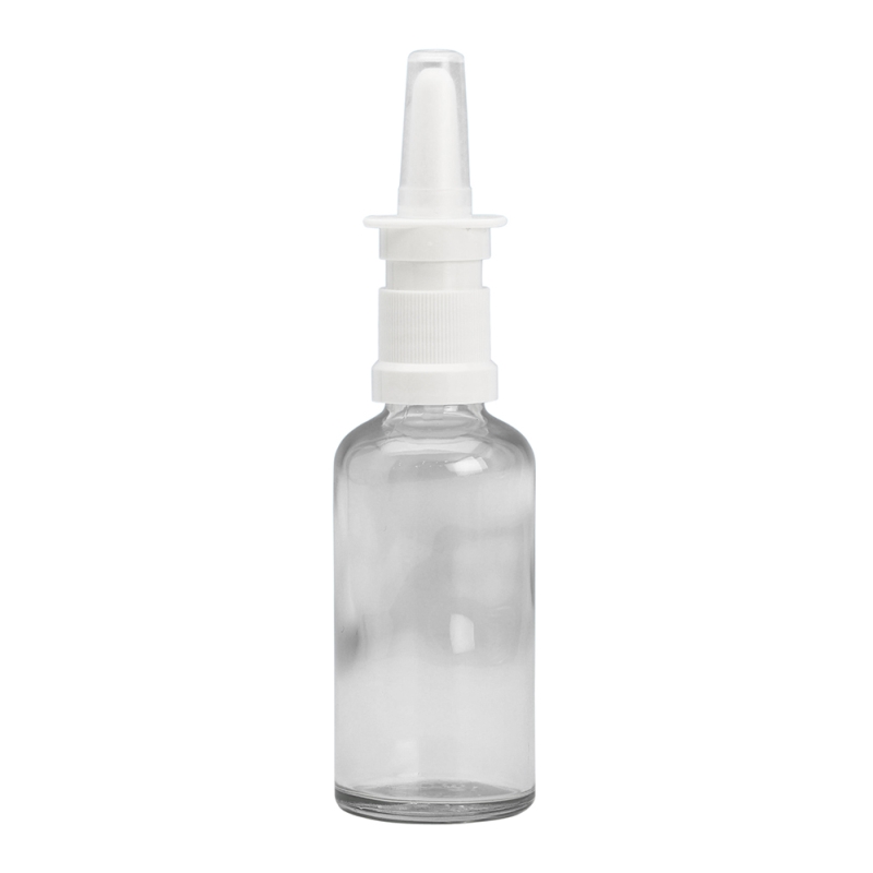 50ml Clear Drip Btl & 18mm White Nasal (Germany)