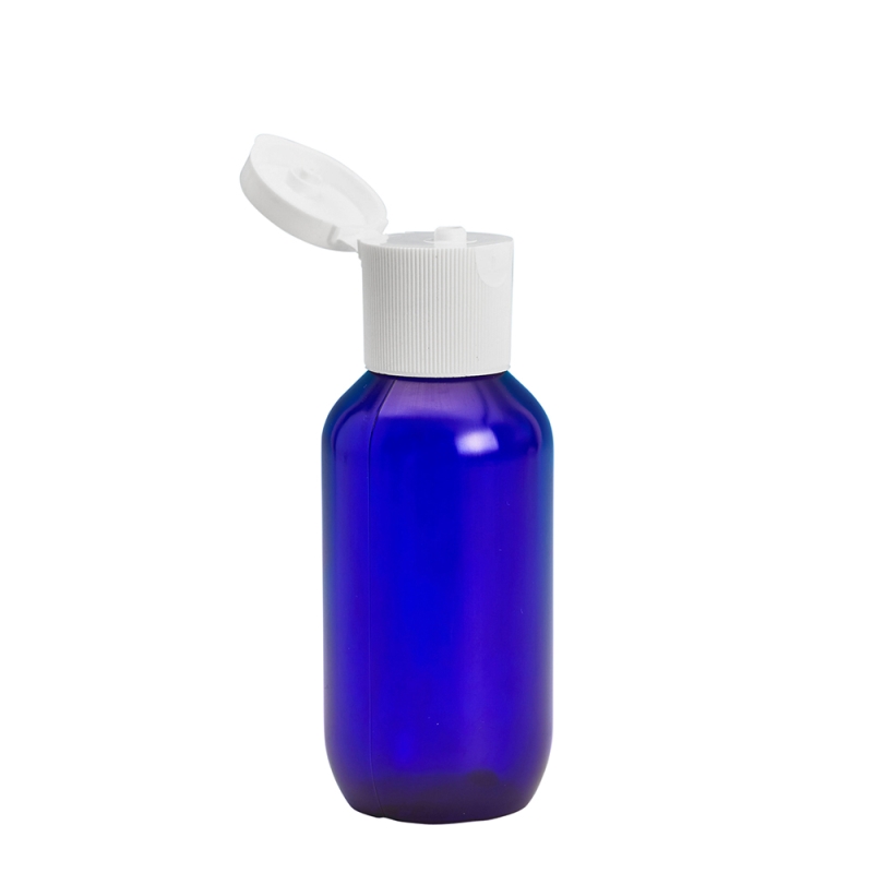 100ml Blue Prem Btl & 24mm White Flip Top
