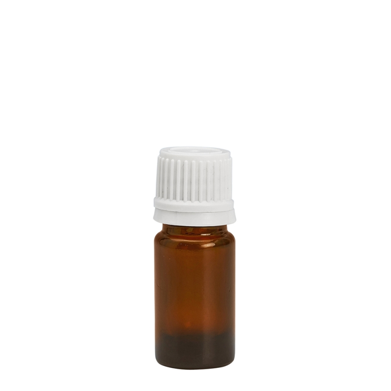 5ml Amber Drip Btl (Germany) & 18mm White T/T