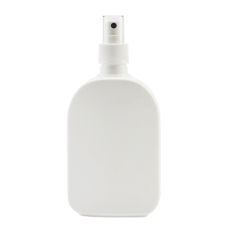 250ml White Flask & 24mm White Ribbed Mist