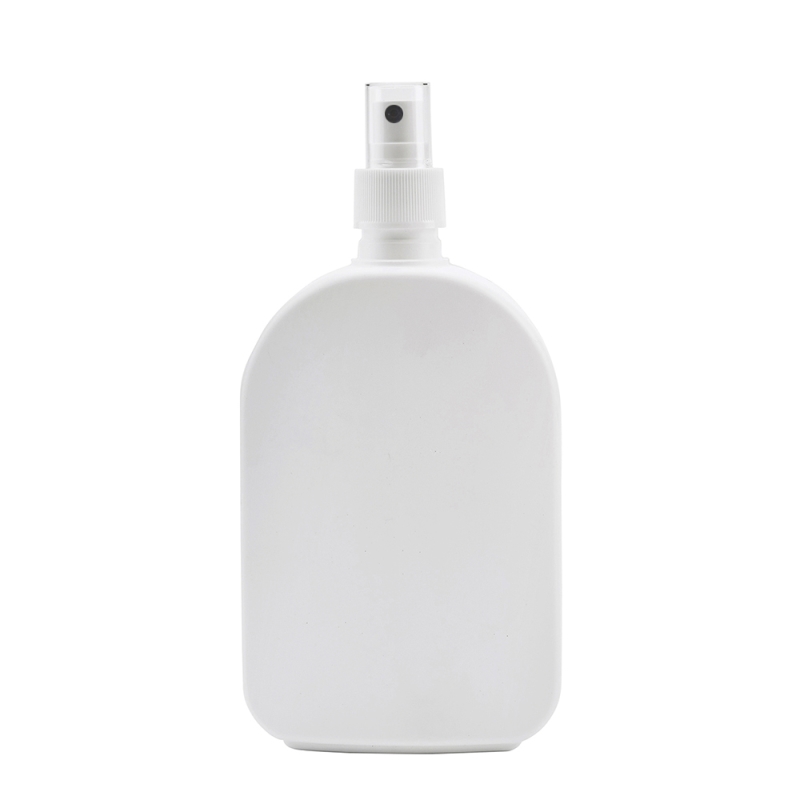 375ml White Flask & 24mm White Ribbed Mist