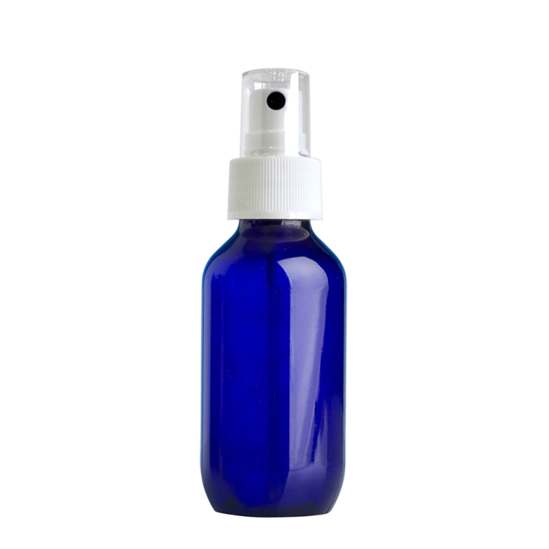 100ml Blue Prem Btl & 24mm White Ribbed Mist