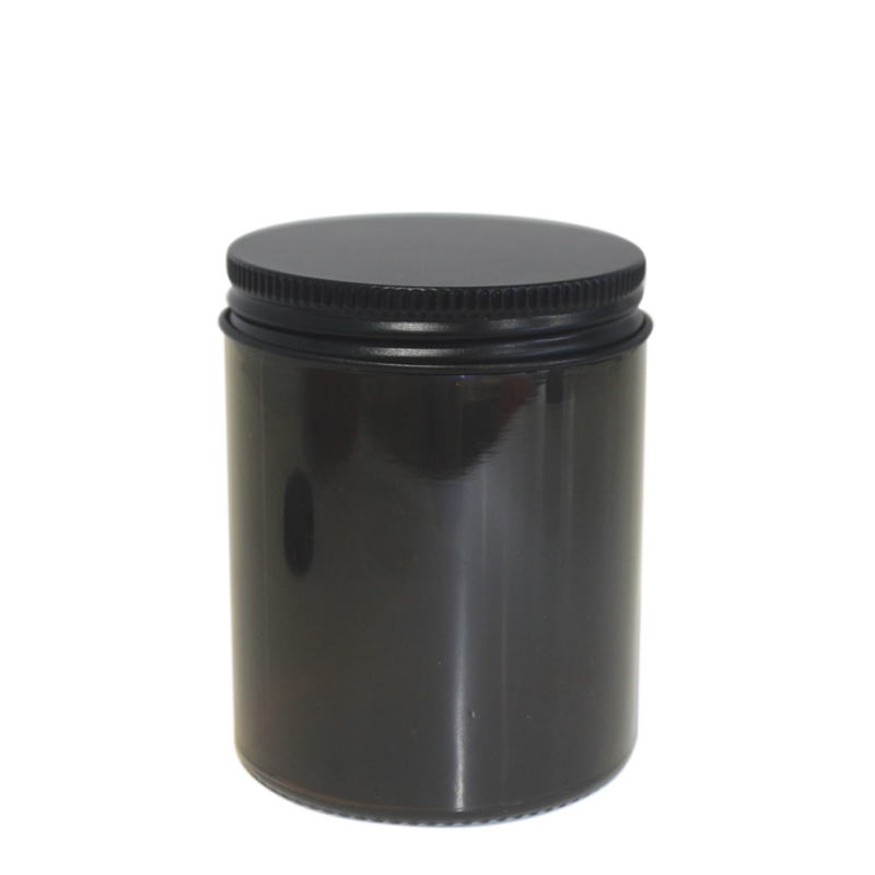180g Amber Cos Pot & 63mm Black Alum Wad Cap