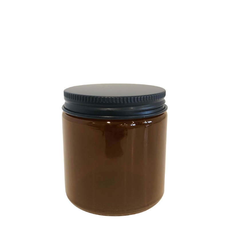 120g Amber Cos Pot & 58mm Black Alum Wad Cap