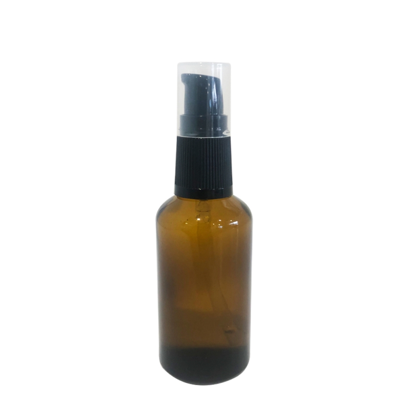 50ml Amber Drip Btl & 18mm Blk Lotion (alt. style)