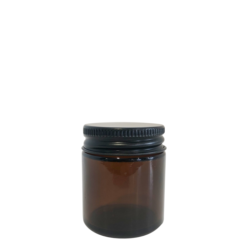 30g Amber Cos Pot & 38mm Black Alum Wad Cap