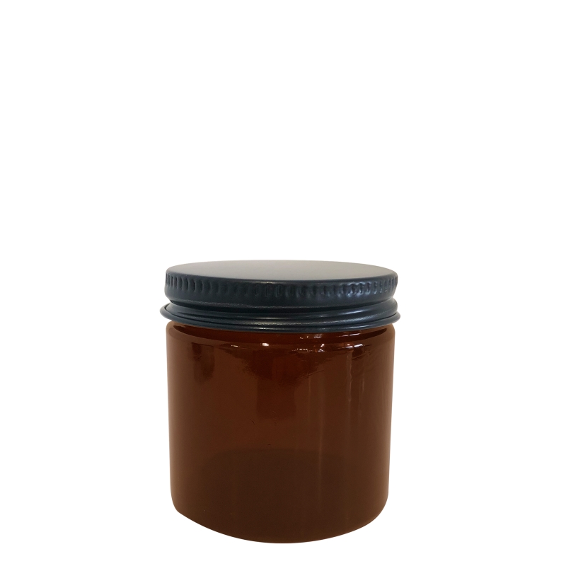 60g Amber Cos Pot & 51mm Black Alum Wad Cap