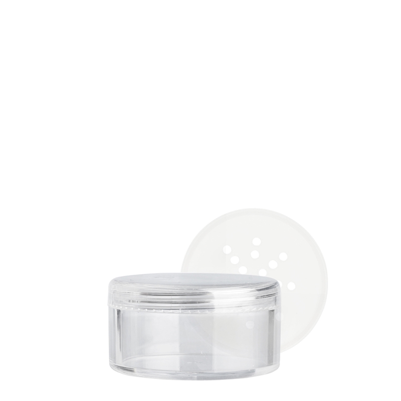 30g Clear Plastic Cos Pot & Clear Lid & Sifter