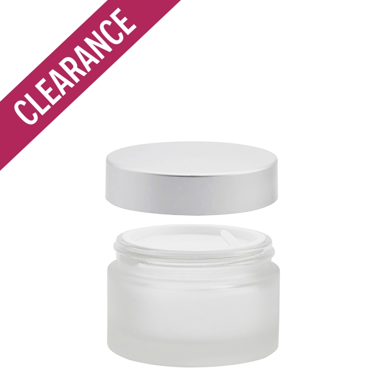 50g Alternative Frosted Pot & 56mm Brush-Alum Cap & Casaseal