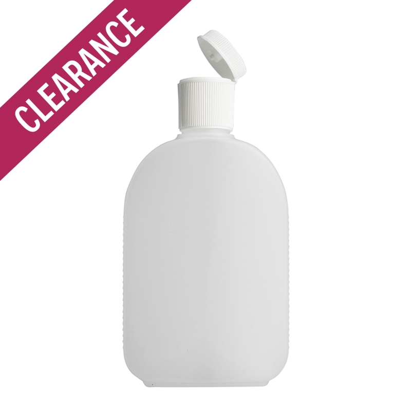 250ml Natural Flask & 24mm White Flip Top