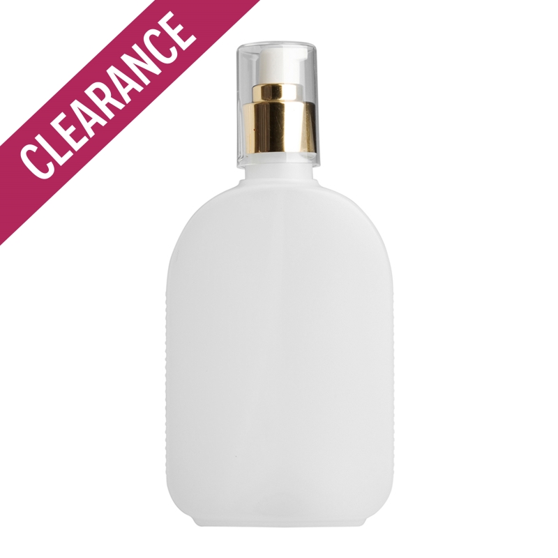 250ml Natural Flask & 24mm Gold Cos Lotion