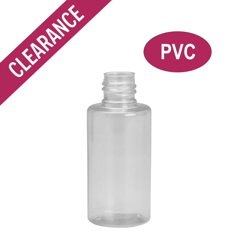 60ml Clear Prem PVC Btl Unfitted (20mm)