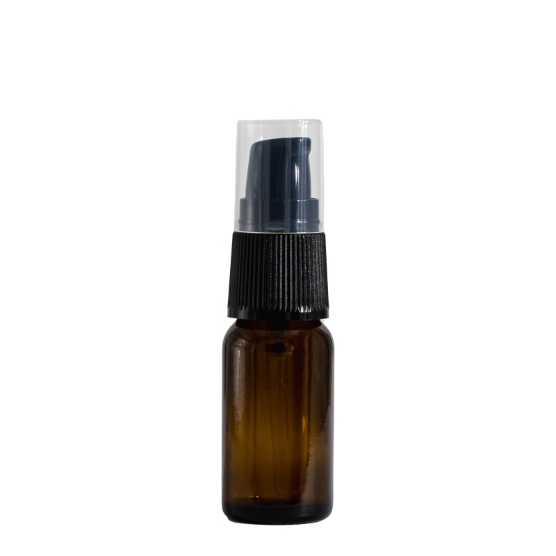 10ml Amber Drip Btl & 18mm Black Lotion (alt. style)