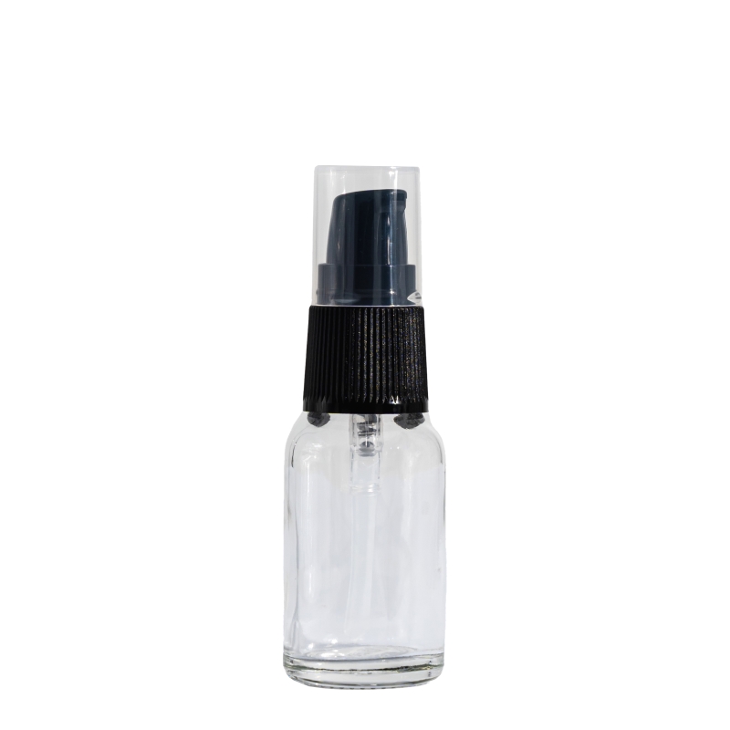 15ml Clear Drip Btl & 18mm Black Lotion (alt. style)
