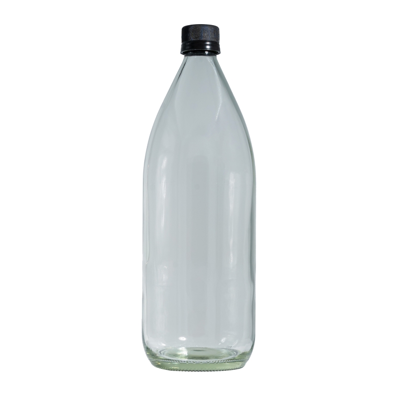 1000ml Flint Water Bottle & 28mm Black Alcoa T/T Cap