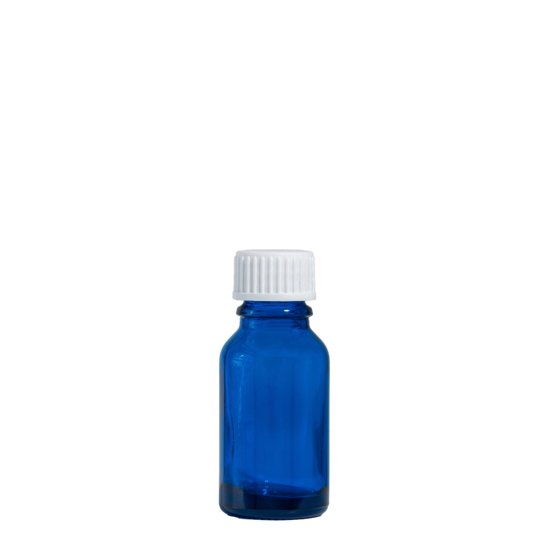 15ml Blue Drip Btl (China) & 18mm White Foam Wad Cap