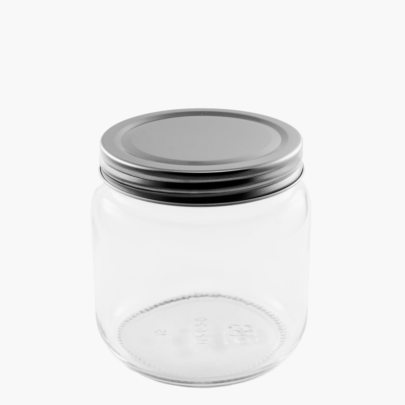 500ml Food Screwtop Jar & 92mm Metal Cap