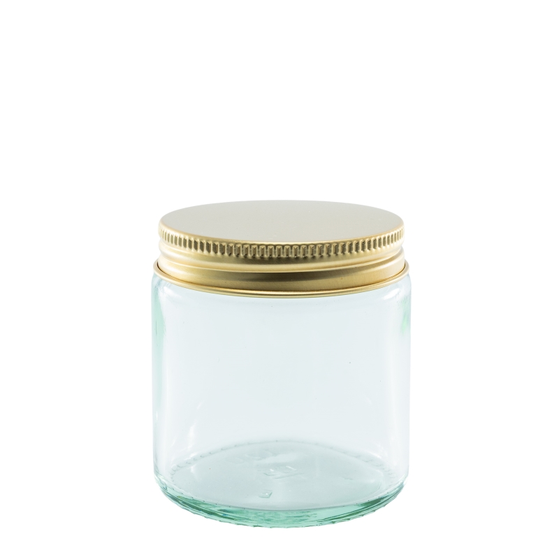 120g Clear Cos Pot & 58mm Gold Alum Wad Cap (120ml)