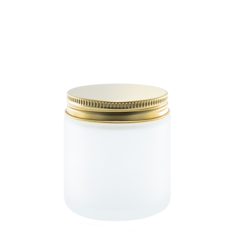 120g Frosted Cos Pot & 58mm Gold Alum Wad Cap(120ml capacity